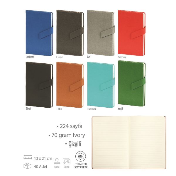 Mıknatıs Kapaklı Defter