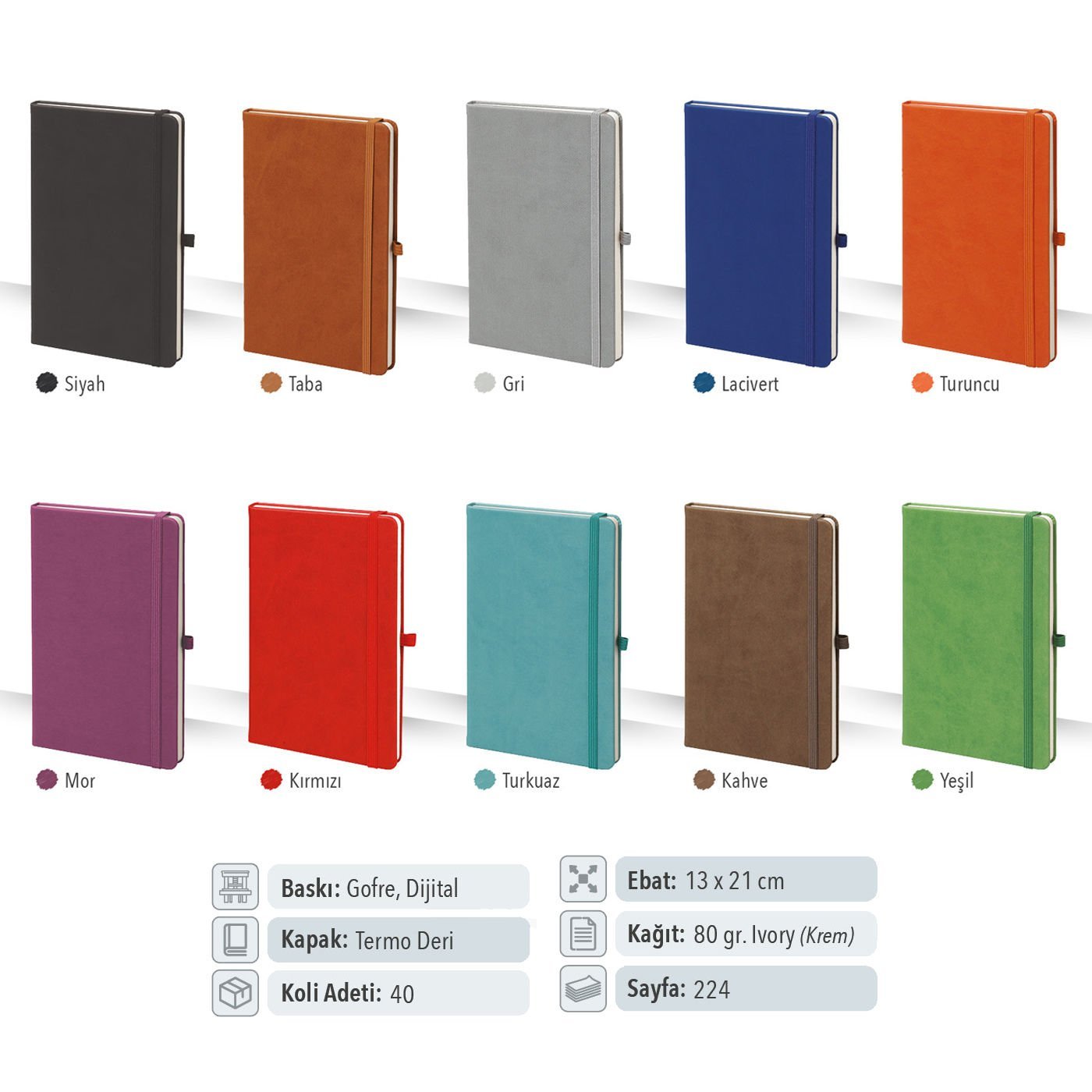 Termo Deri Tarihsiz Defter