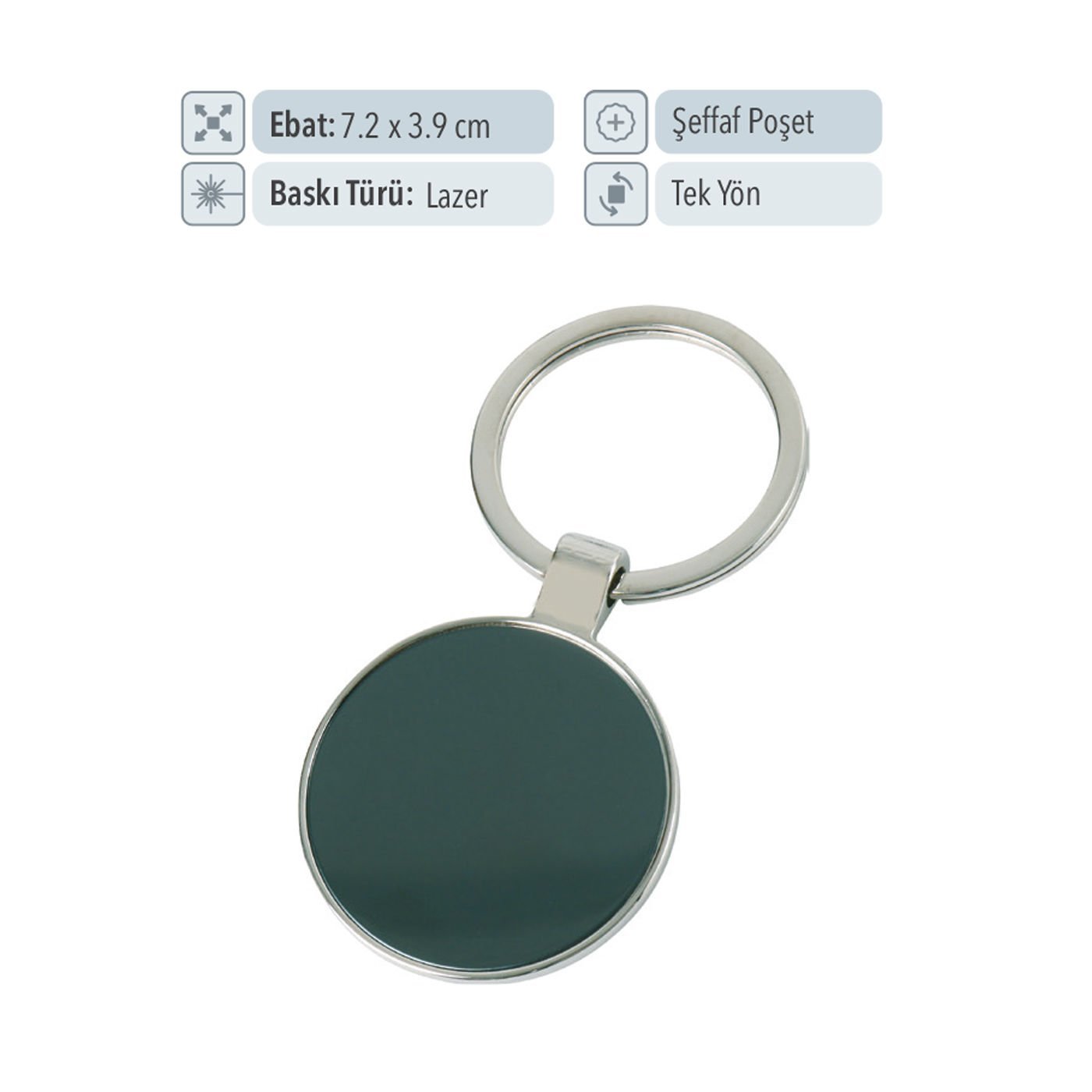 37118 - Günlük Hediye Metal Anahtarlık