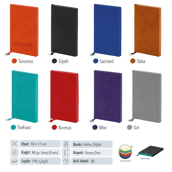 Yumuşak Kapak Termo Deri Tarihsiz Defter