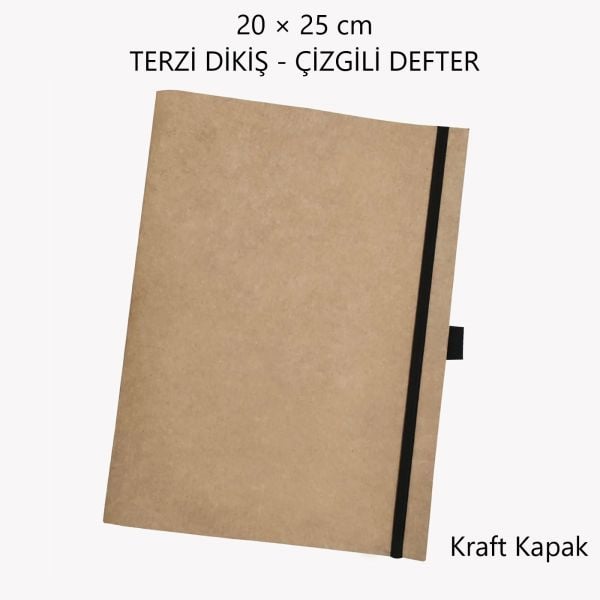 20×25cm Terzi Dikiş Kraft Defter