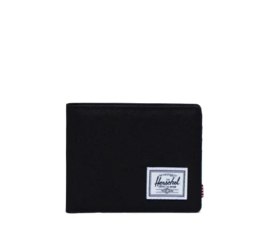 Logolu Siyah Deri Cüzdan