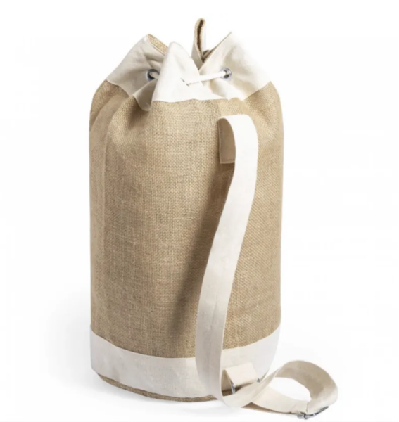 Jüt Kumaş İp Büzgülü Spor Çantası