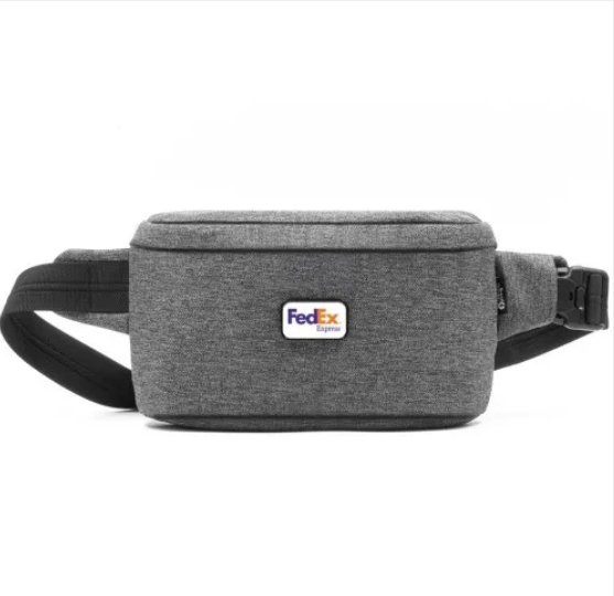 Logolu Gri Bel Çantası