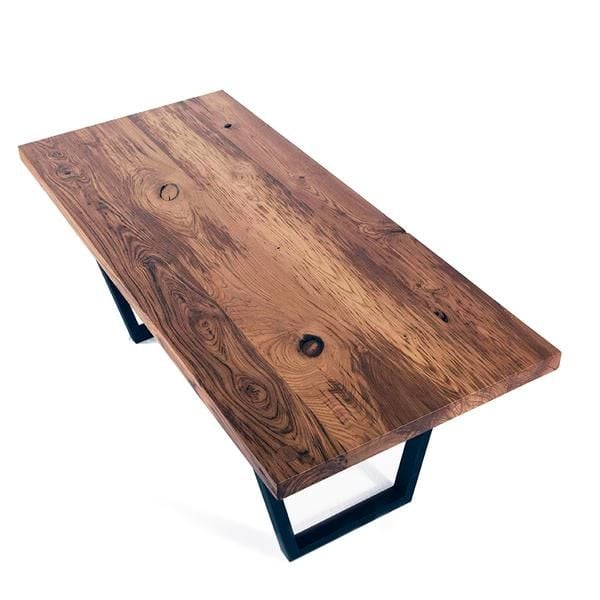 Industrial Solid Oak Table – NEO Series