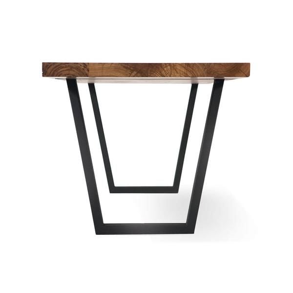 Industrial Solid Oak Table – NEO Series