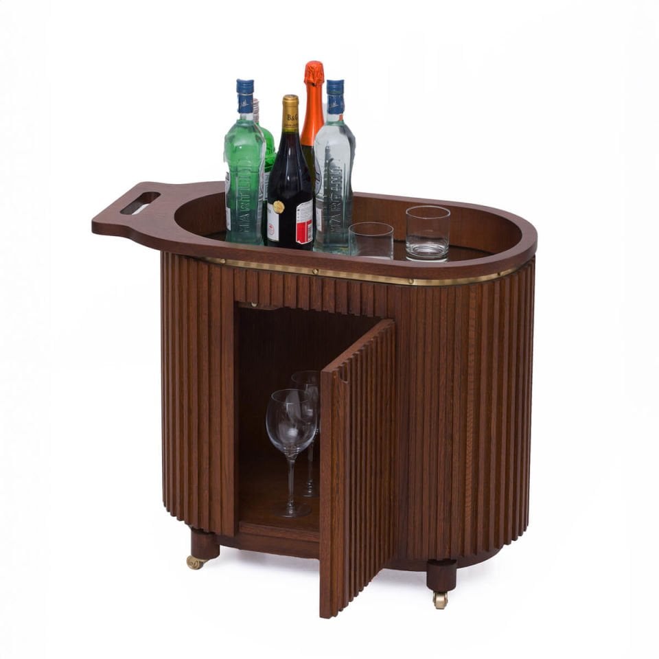 Solid Oak Drinking Servant 2 – DOCIA CELLAR Series Forest