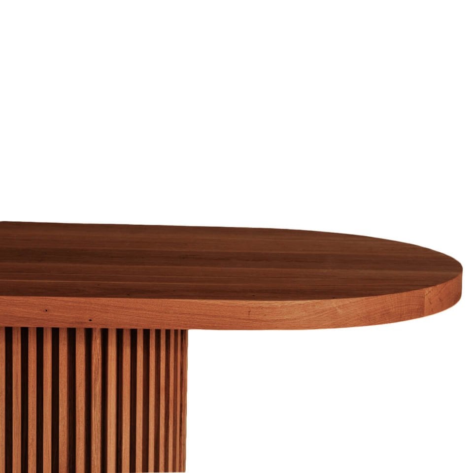 Solid Oak Table with Oval Top – DOCIA Series Forest
