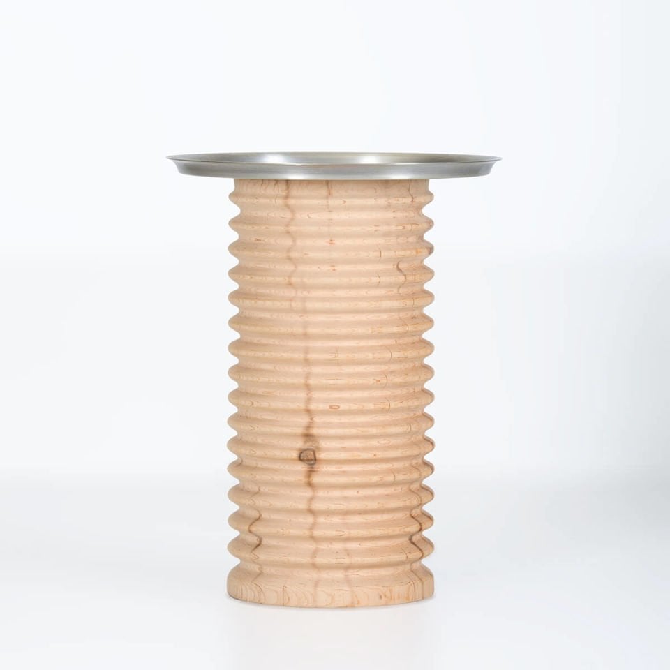 Silver Color Cedar Side Table – SOFRA Series