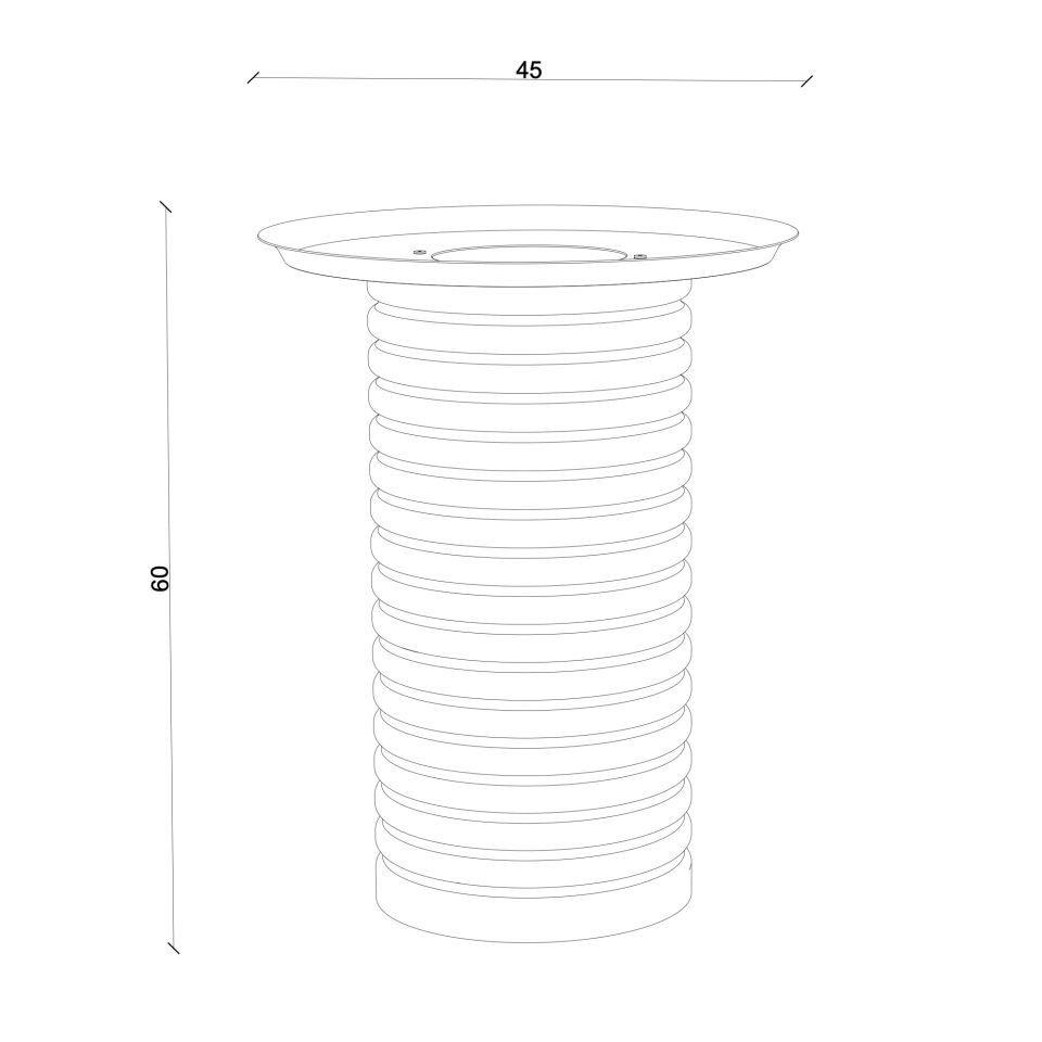 Gold Rengi Sedir Yan Sehpa – SOFRA Serisi