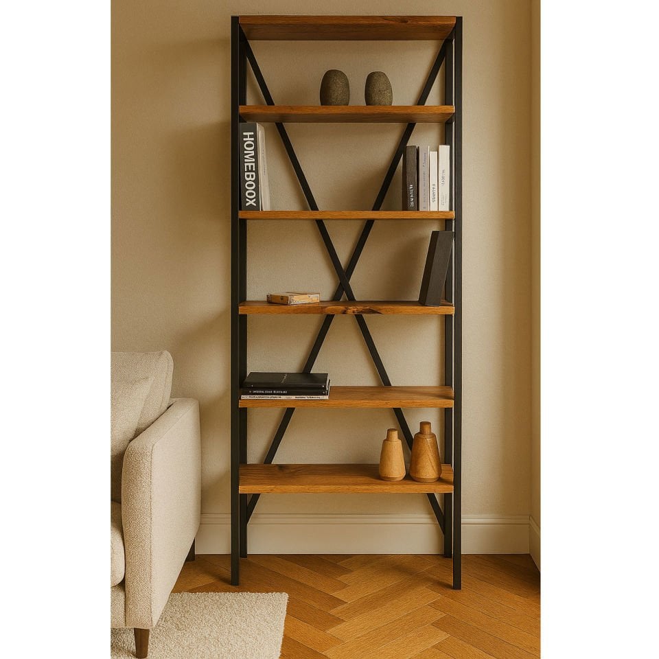 Industrial Oak Bookcase – NEO Series