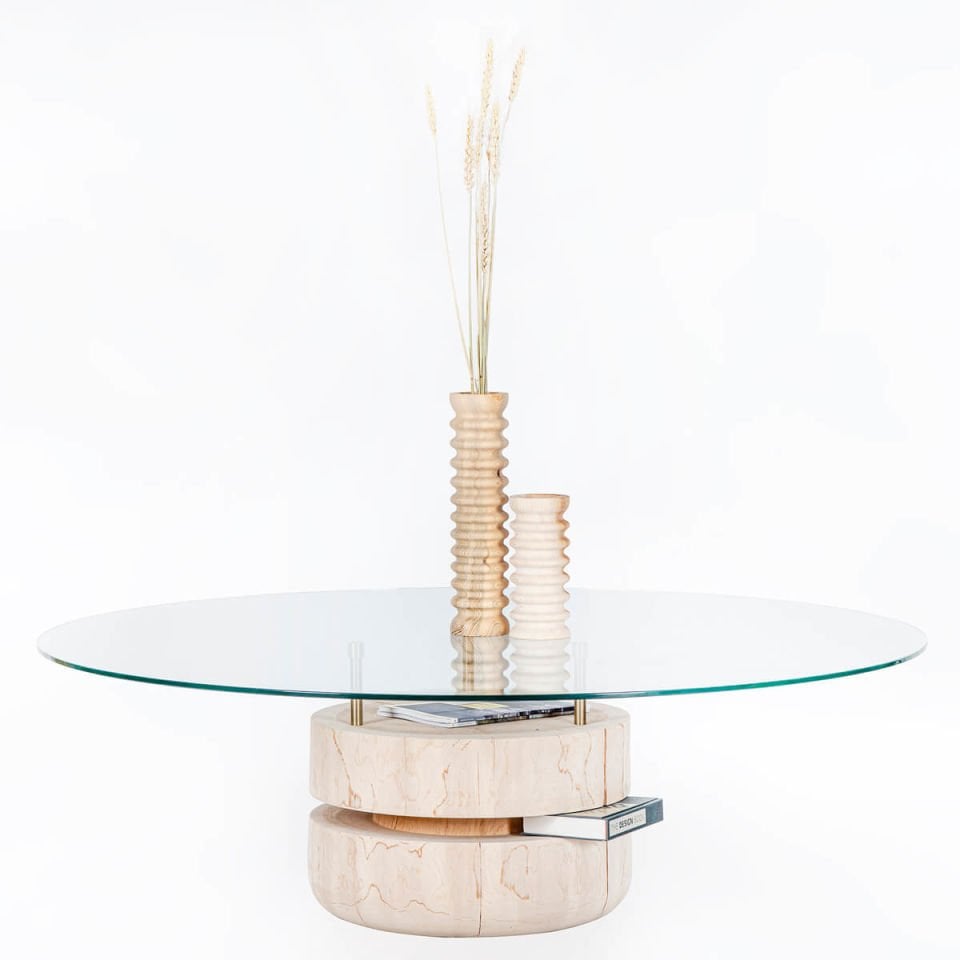 Ahşap Orta Sehpa – BOOKWORM Serisi