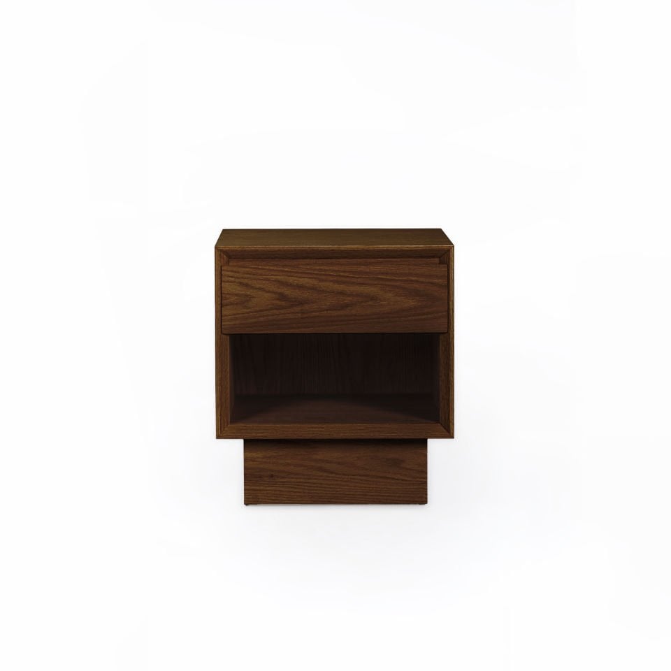 Solid Oak Nightstand – BEAM Series Forest