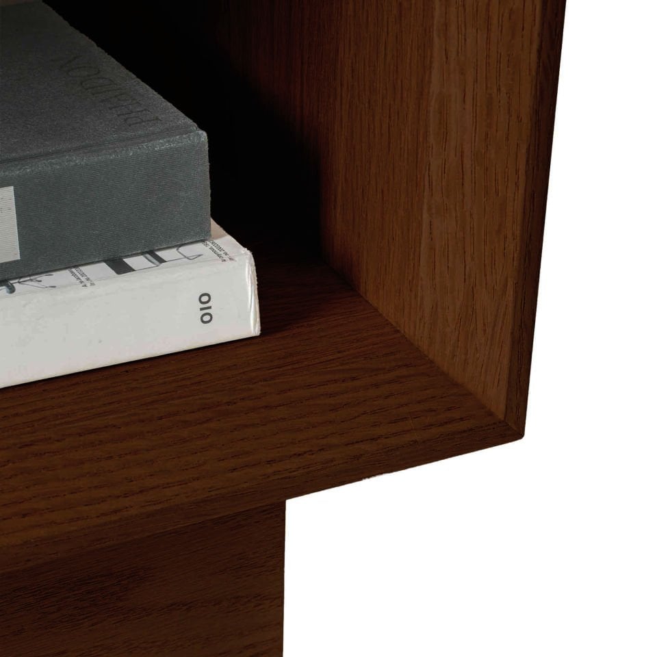 Solid Oak Nightstand – BEAM Series Forest