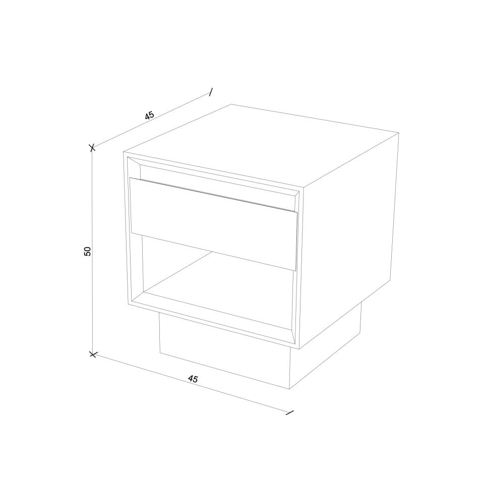 Ahşap Komodin - BEAM Serisi Forest