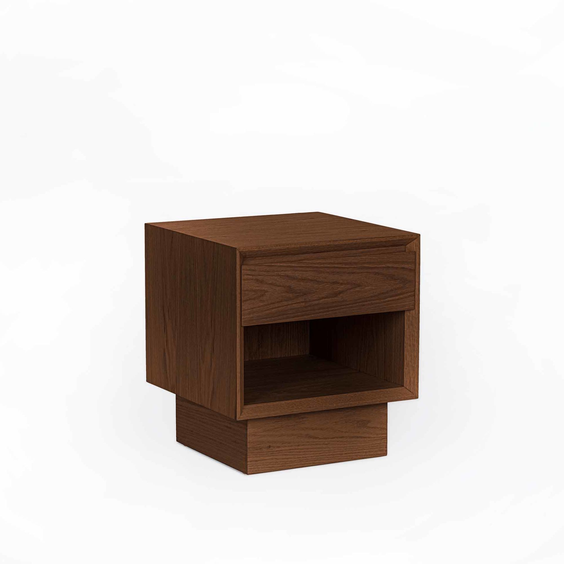 Solid Oak Nightstand – BEAM Series Forest