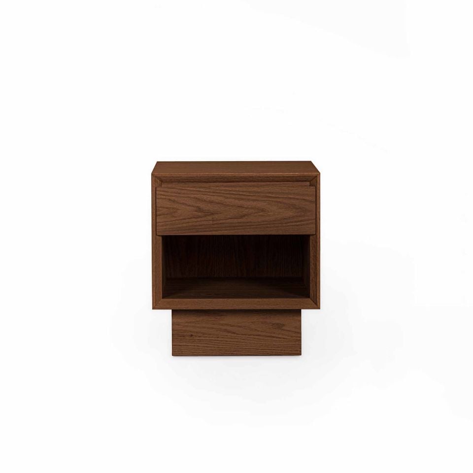 Solid Oak Nightstand – BEAM Series Forest