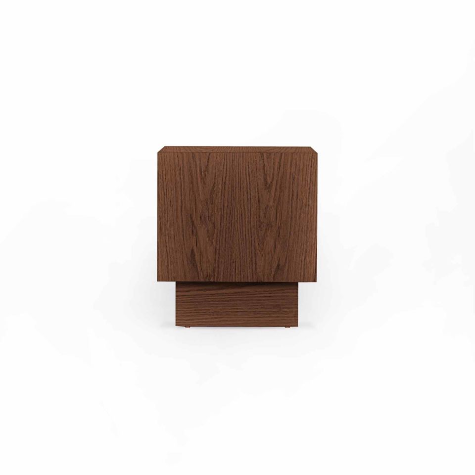 Solid Oak Nightstand – BEAM Series Forest