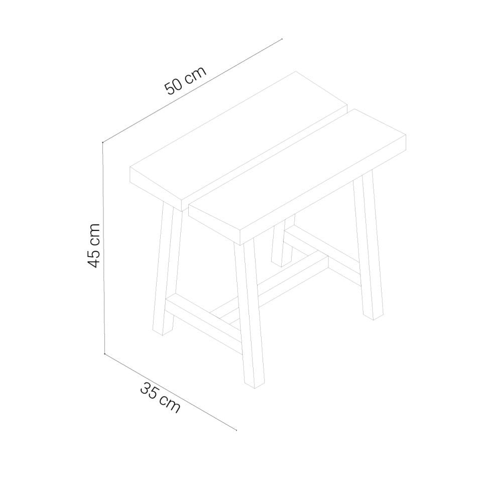 Masif Meşe Tabure – PI Serisi