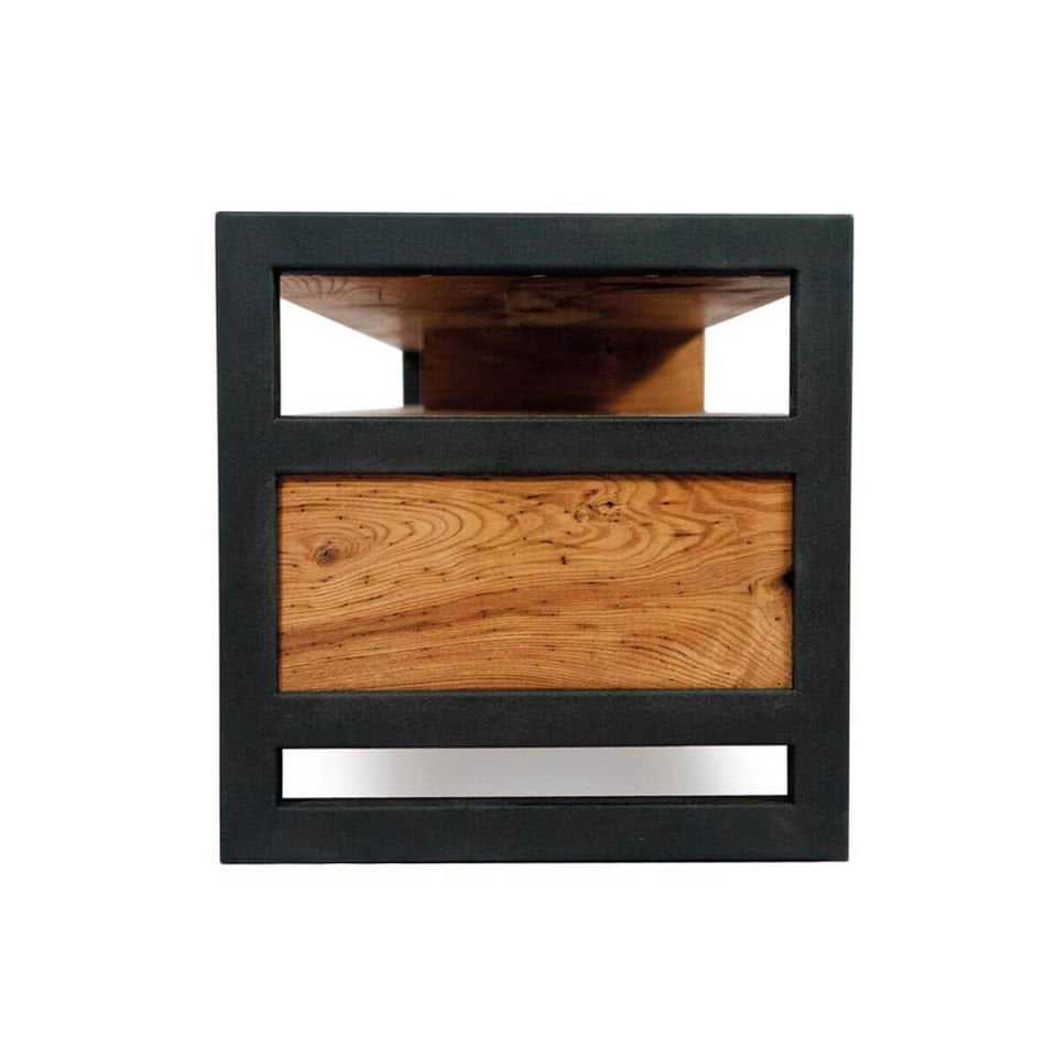 Solid Oak Industrial TV Unit – NEO Series