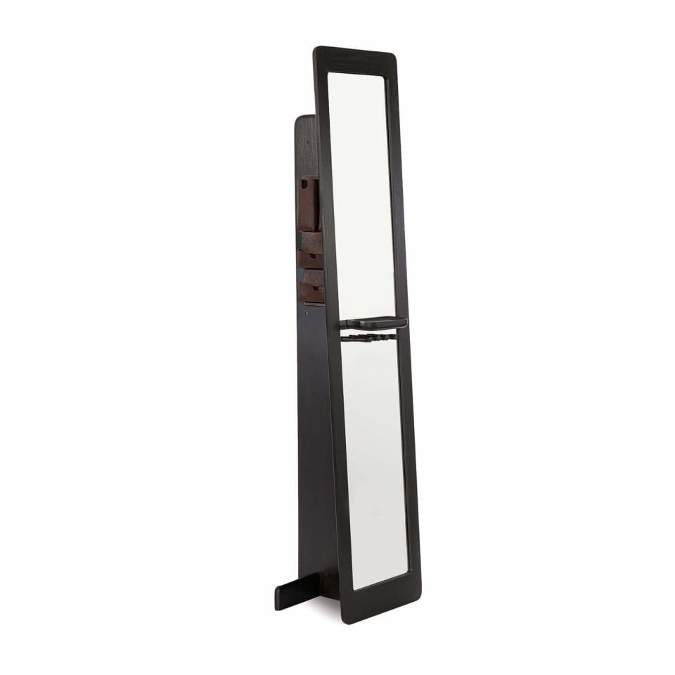 Wooden Framed Corridor Mirror – HOL Series Dark