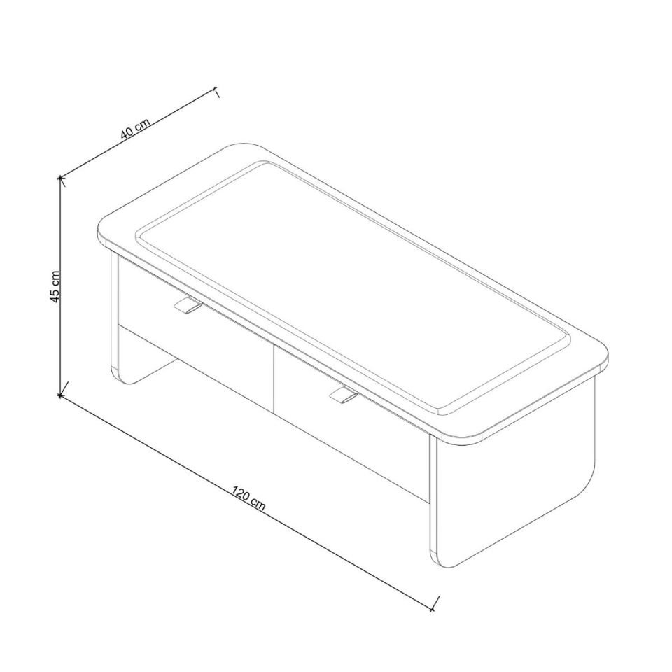 Ahşap Çekmeceli Bank– HOL Serisi