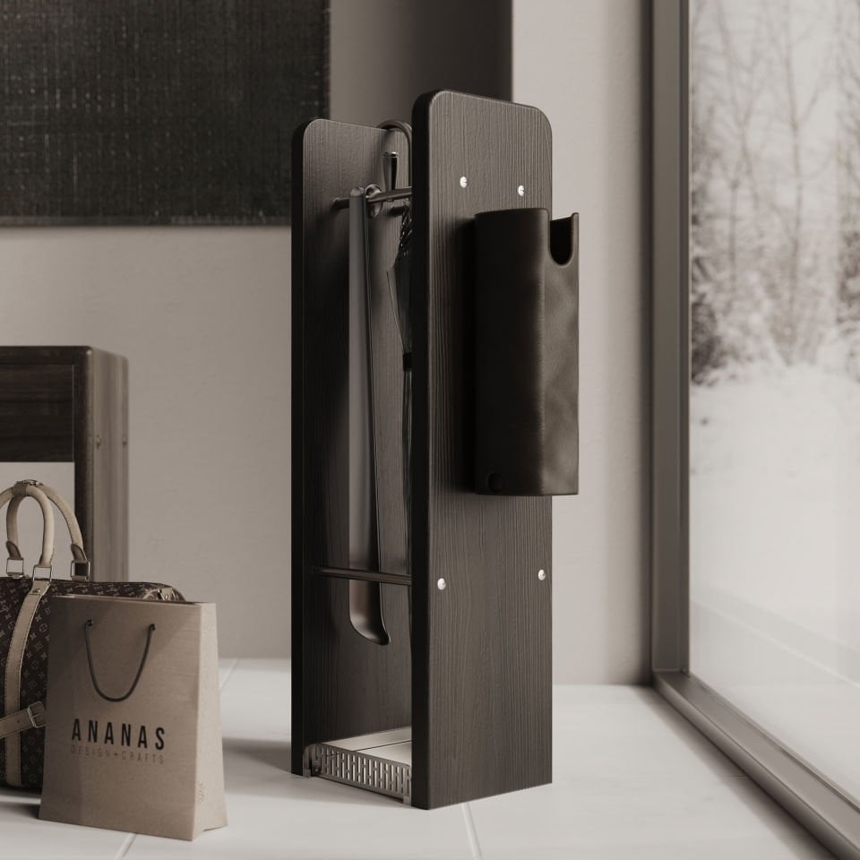 Ahşap Şemsiyelik - HOL Serisi Dark