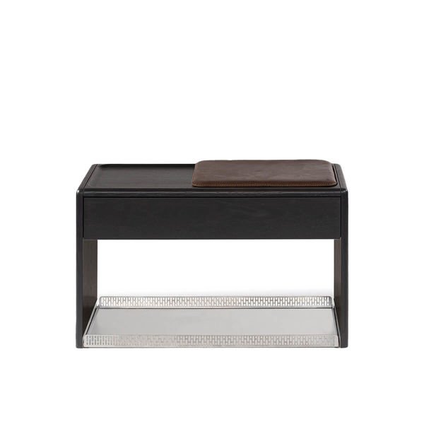 Oak Bench with Drawers, Leather Cushions – HOL Series
