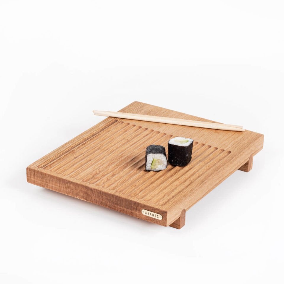 Pineapple Serving Board Set - Solid Oak Wood Serving Set of 2