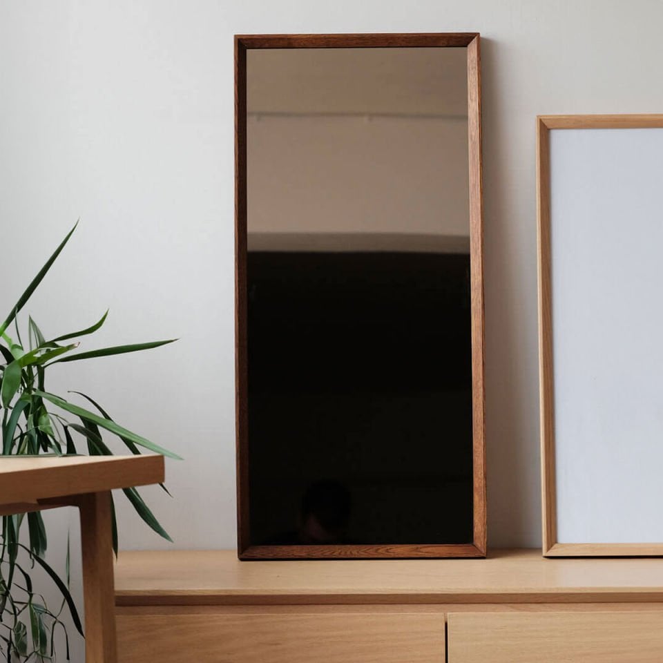 Wooden Framed Bronze Mirror, Medium Size – REGULAR Series