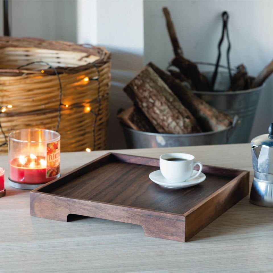 Solid Walnut Serving Tray – EDGE Series