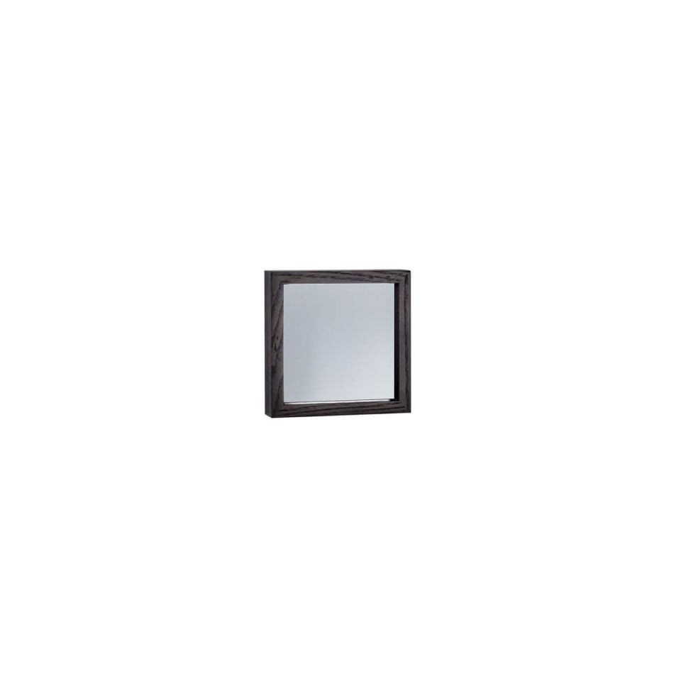 Wooden Framed Smoke Mirror, Small Square – EDGE Series Dark