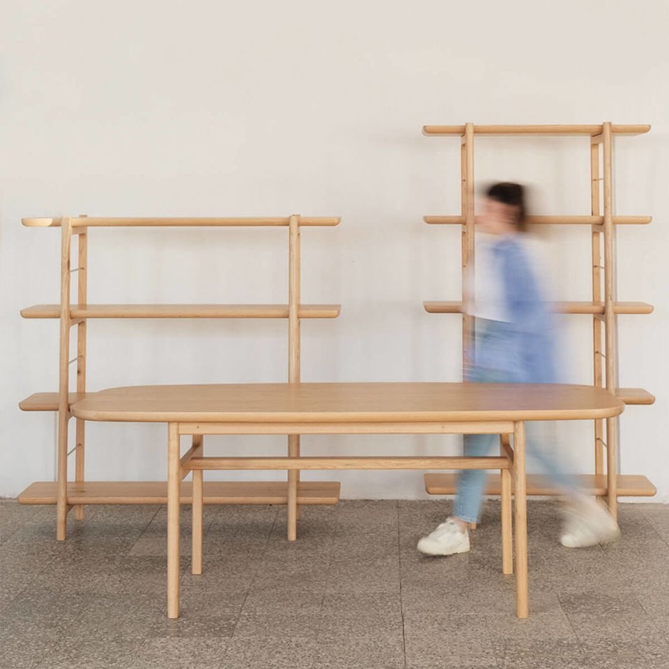 Solid Oak Table – HOMELAND Series Raw