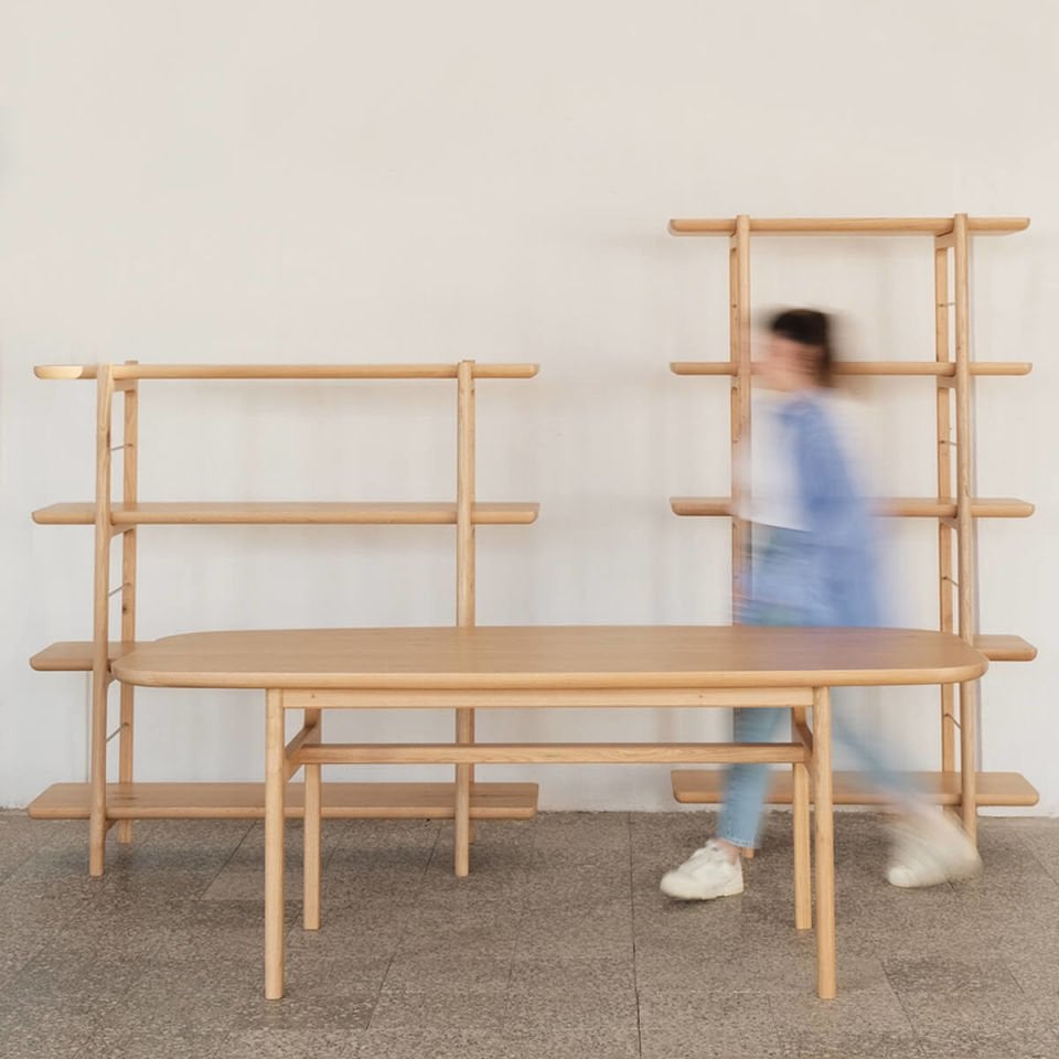 Oak Bookcase 1 – HOMELAND Series Raw