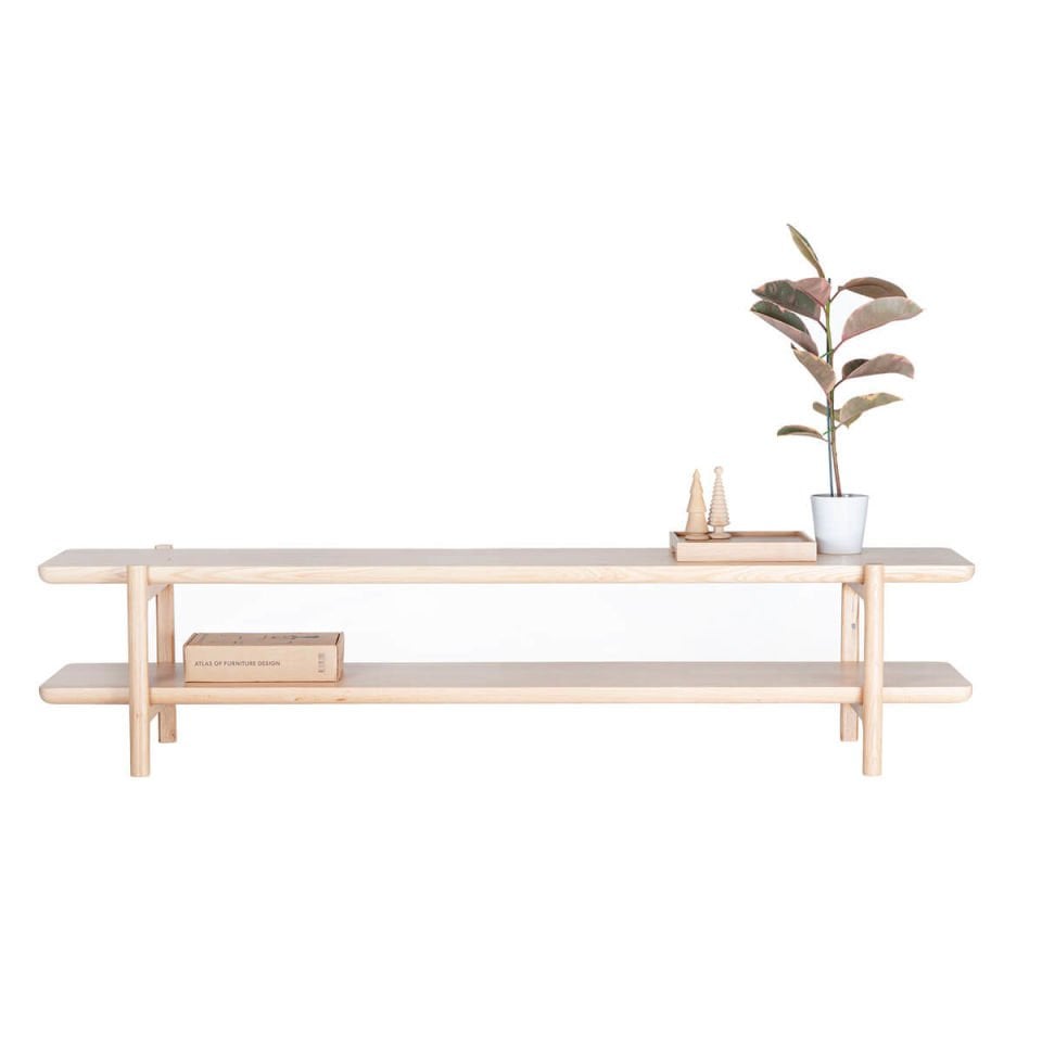 Solid Oak TV Unit 2 – HOMELAND Series Raw