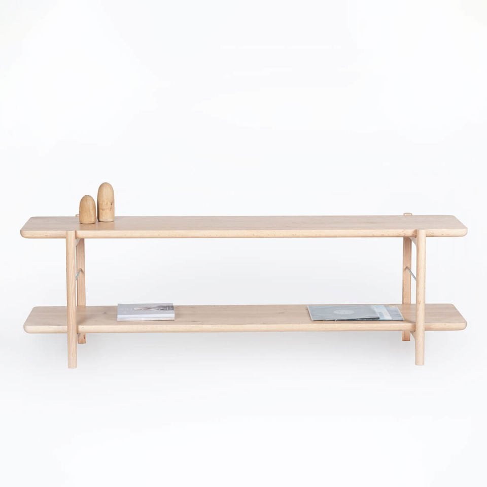 Solid Oak TV Unit 1 – HOMELAND Series Raw