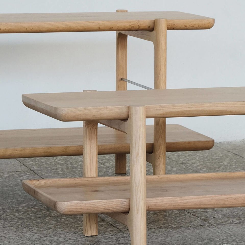 Solid Oak TV Unit 1 – HOMELAND Series Raw