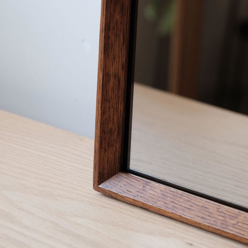 Ahşap Çerçeveli Bronz Ayna, Uzun – REGULAR Serisi Forest