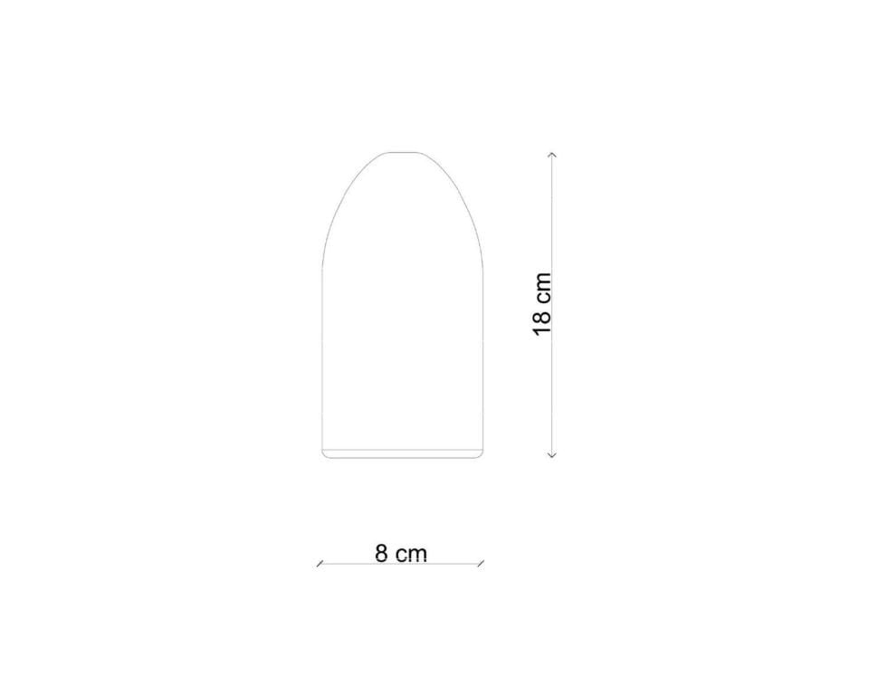 Masif Ahşap Kağıt Ağırlığı / Dekoratif Obje - BULLET Serisi, Sedir, Orta Boy