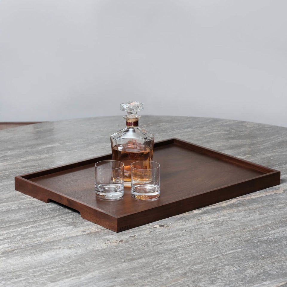 Walnut Serving Tray – EDGE Series, Rectangular