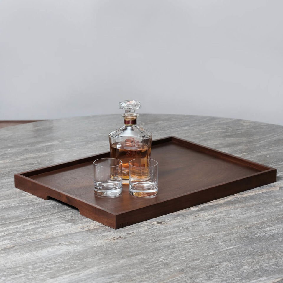 Walnut Serving Tray – EDGE Series, Rectangular