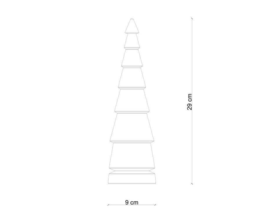 Ahşap Yılbaşı Ağacı FIR – Bronz Başlıklı Sedir, Büyük Boy Forest