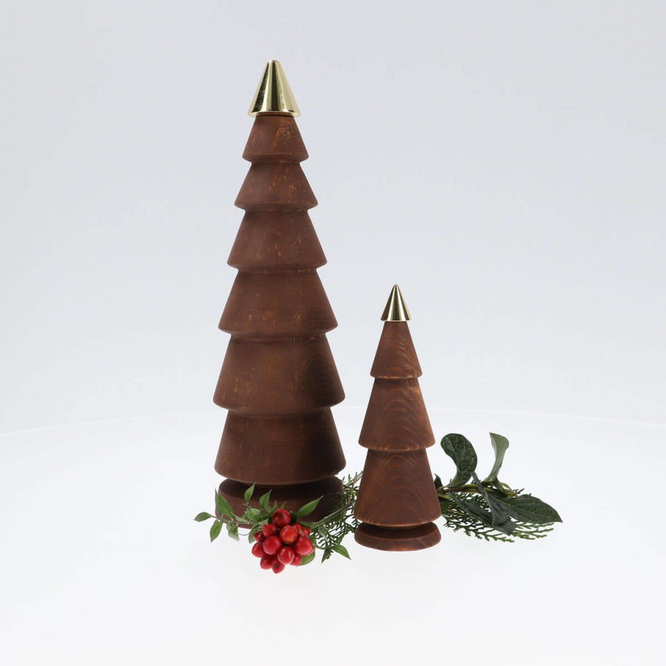 Ahşap Yılbaşı Ağacı FIR – Bronz Başlıklı Sedir, Büyük Boy Forest