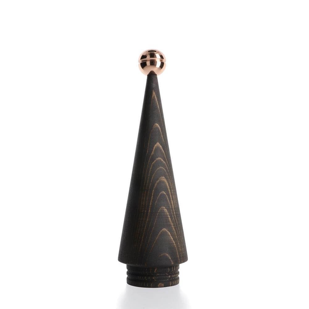 Ahşap Yılbaşı Ağacı JUNIPER – Bronz Başlıklı Sedir, Büyük Boy Dark