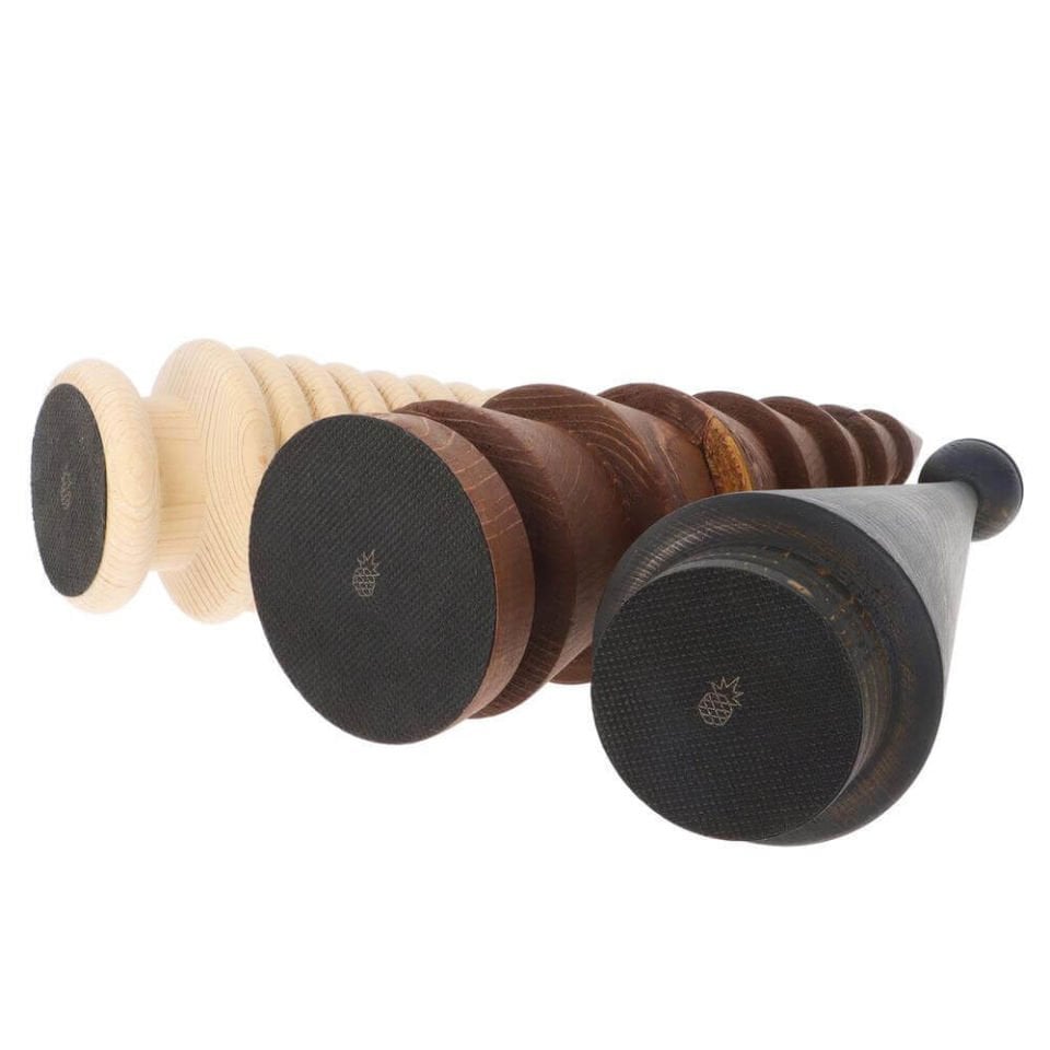 Wooden Christmas Tree Set, Double CEDAR – Cedar Dark with Brass Heads