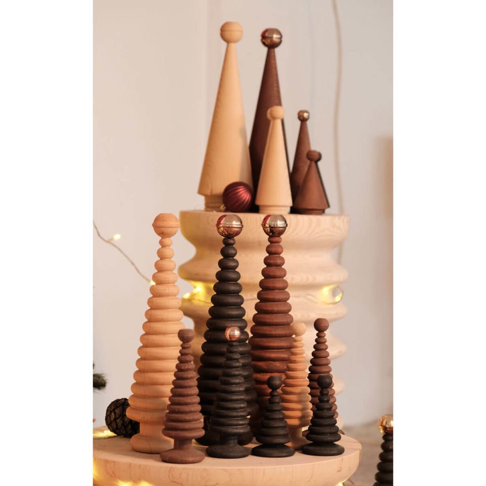 Ahşap Yılbaşı Ağacı Seti CEDAR – Sedir Dark