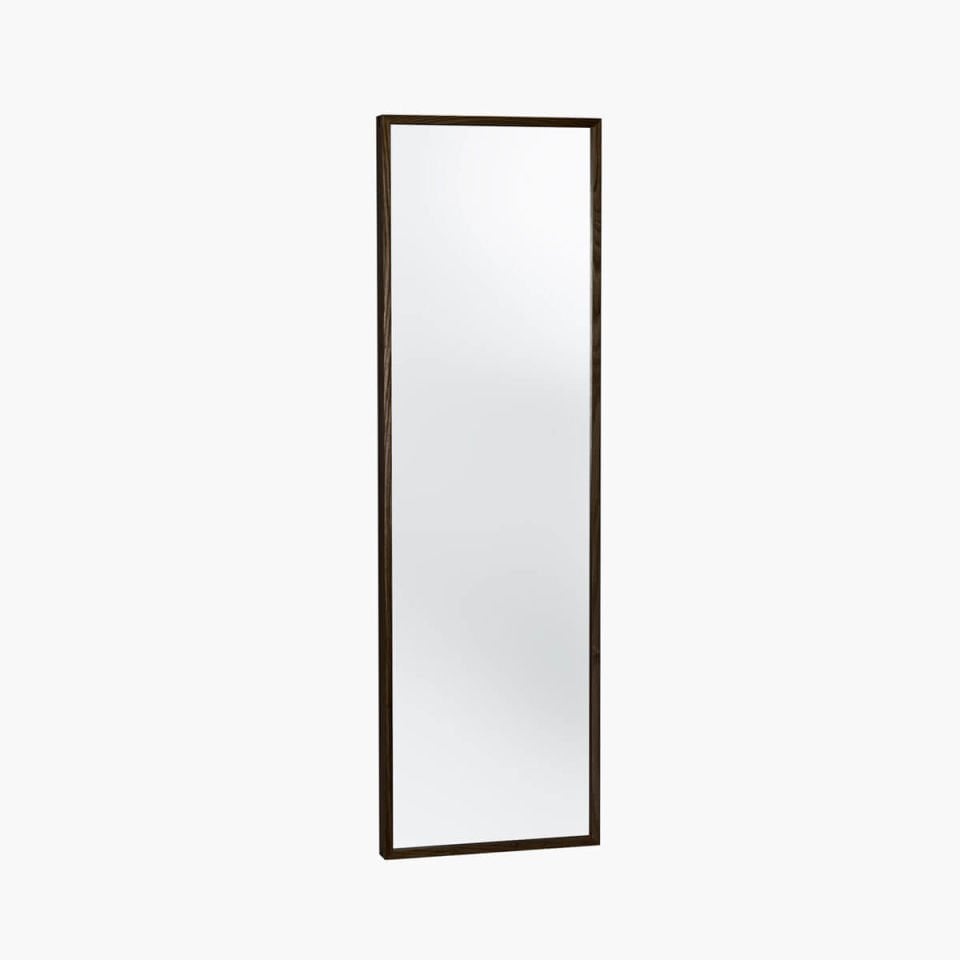 Wooden Framed Mirror, Long – EDGE Series Dark