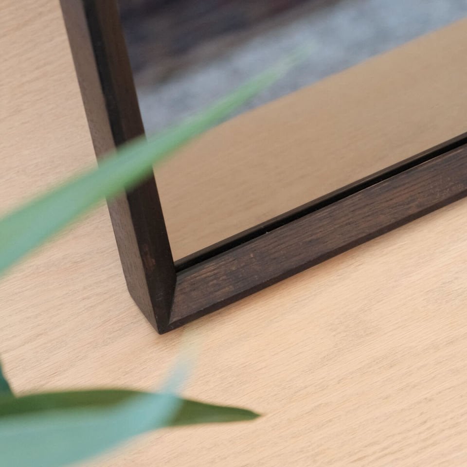 Wooden Framed Mirror, Medium Size – REGULAR Series Dark