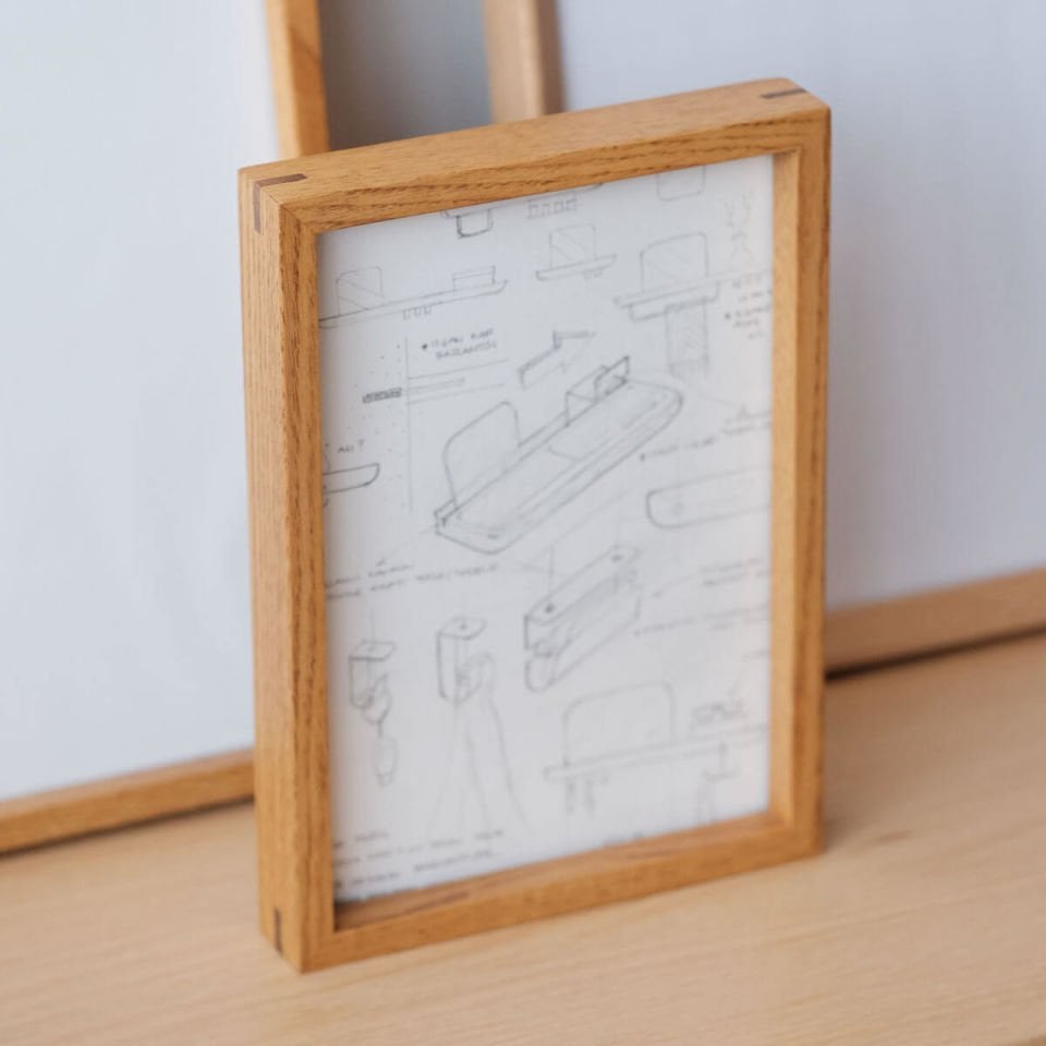 Masif Ahşap Dekoratif Çerçeve, Meşe – EDGE Serisi 32x42 cm Honey
