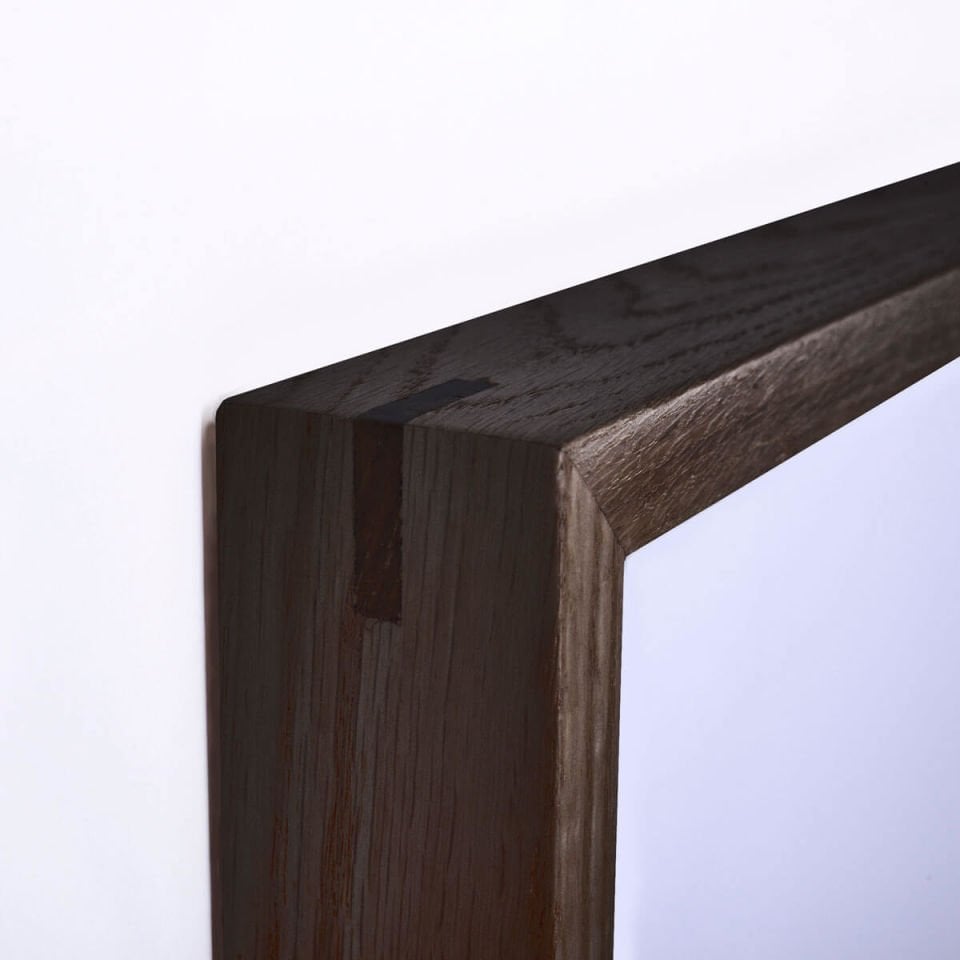 Masif Ahşap Dekoratif Çerçeve, Meşe – EDGE Serisi 32x42 cm Dark
